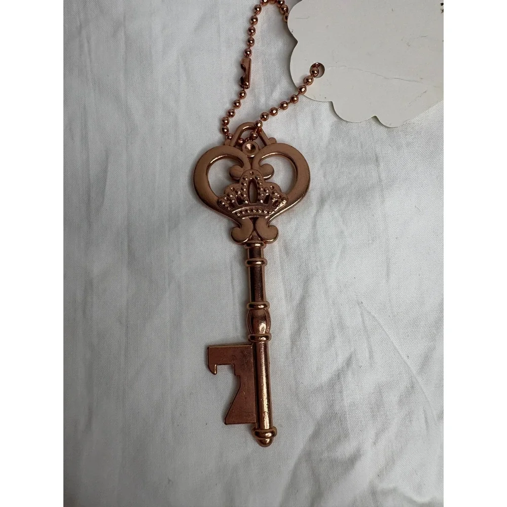 Rose Gold Skeleton Keychain Gift Tag Thank You For Being A Key Part Of Our Lives
